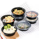 SD R-24-B Lunch Box Round (Black) 24oz / 150 Pack (56*19*35.5cm) / Case