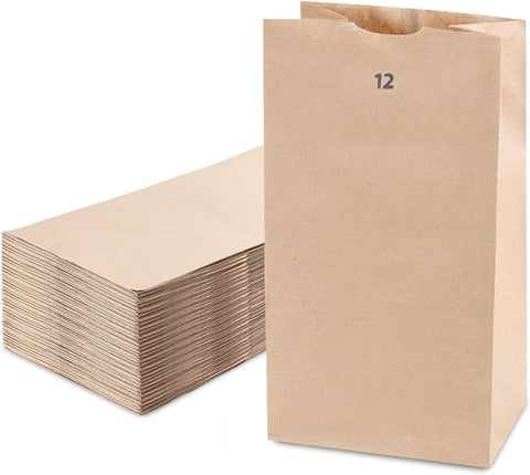 12 LB Brown Paper Bag 400 / Case