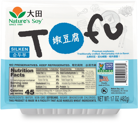 Natures Soy Silken Tofu 12 x 17oz / Case