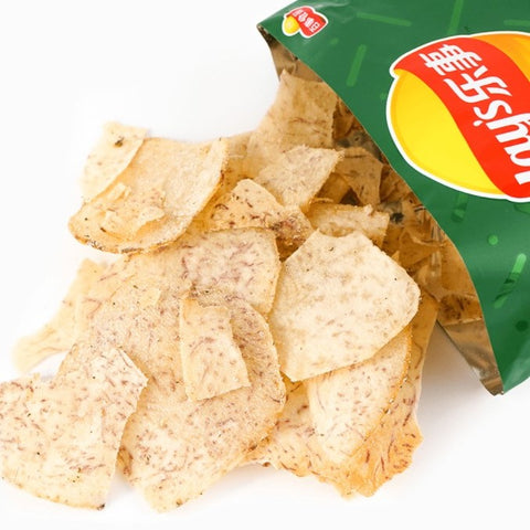 Lay's Thick Cut Taro Chips Refreshing Lime Flavor 60g*22bags/Case