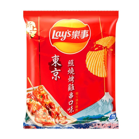 乐事薯片 东京照烧烤鸡串口味 43克*12包/箱