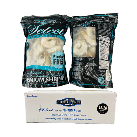 Chefsn 16/20 Shrimp Whte Raw P&D 5x 2LB / Case