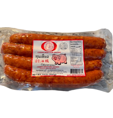 Cooked Sweet Pork Sausage 12*14 oz / Case