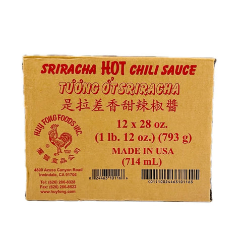 Huy Fong Sriracha Sauce 12*28oz/Case