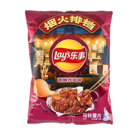 Lay's Potato Chips - Sweet & Spicy Fried Chicken Flavored 22*70g/Case