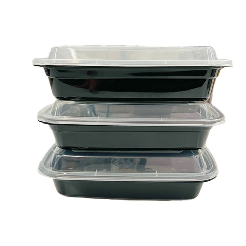 CM L-28B Lunch Box Black 28oz 150 Pack /  Case