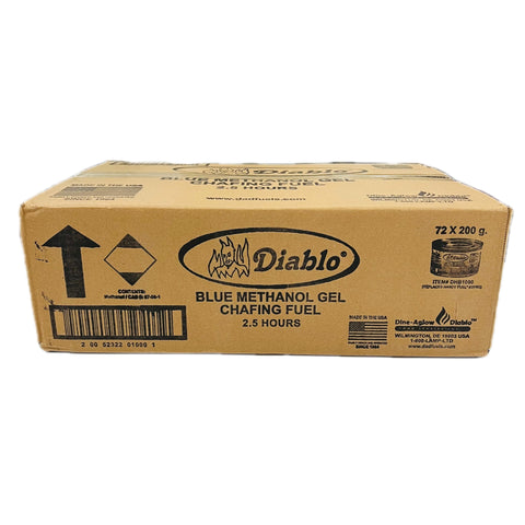 Diablo Blue Methanol Gel 2.5 HR 72*200g / Case