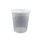 Lunch Box Soup Plastic Containers With Lids 32oz 240 Pack/Case